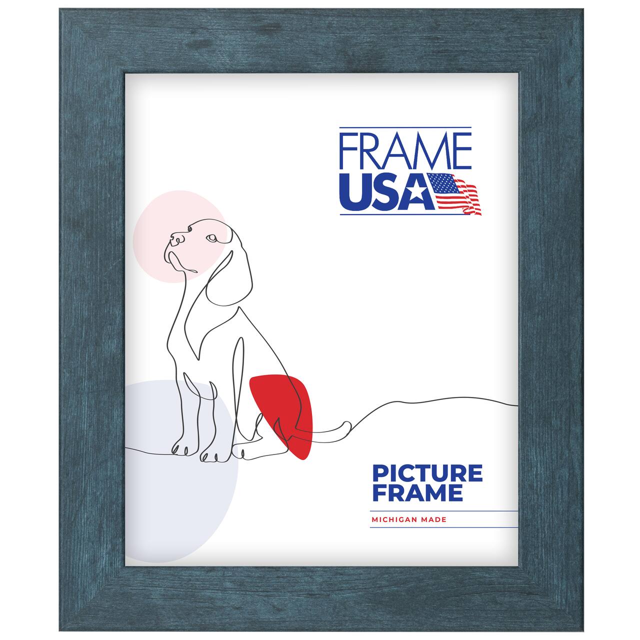 Frame USA Rustic Blue Single Image Picture Frame